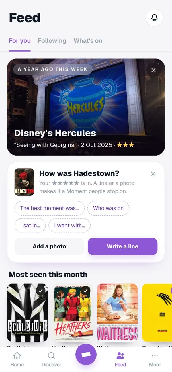 The feed: For You